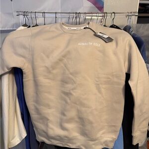 Kenneth Cole Men's Beige Crewneck Sweater